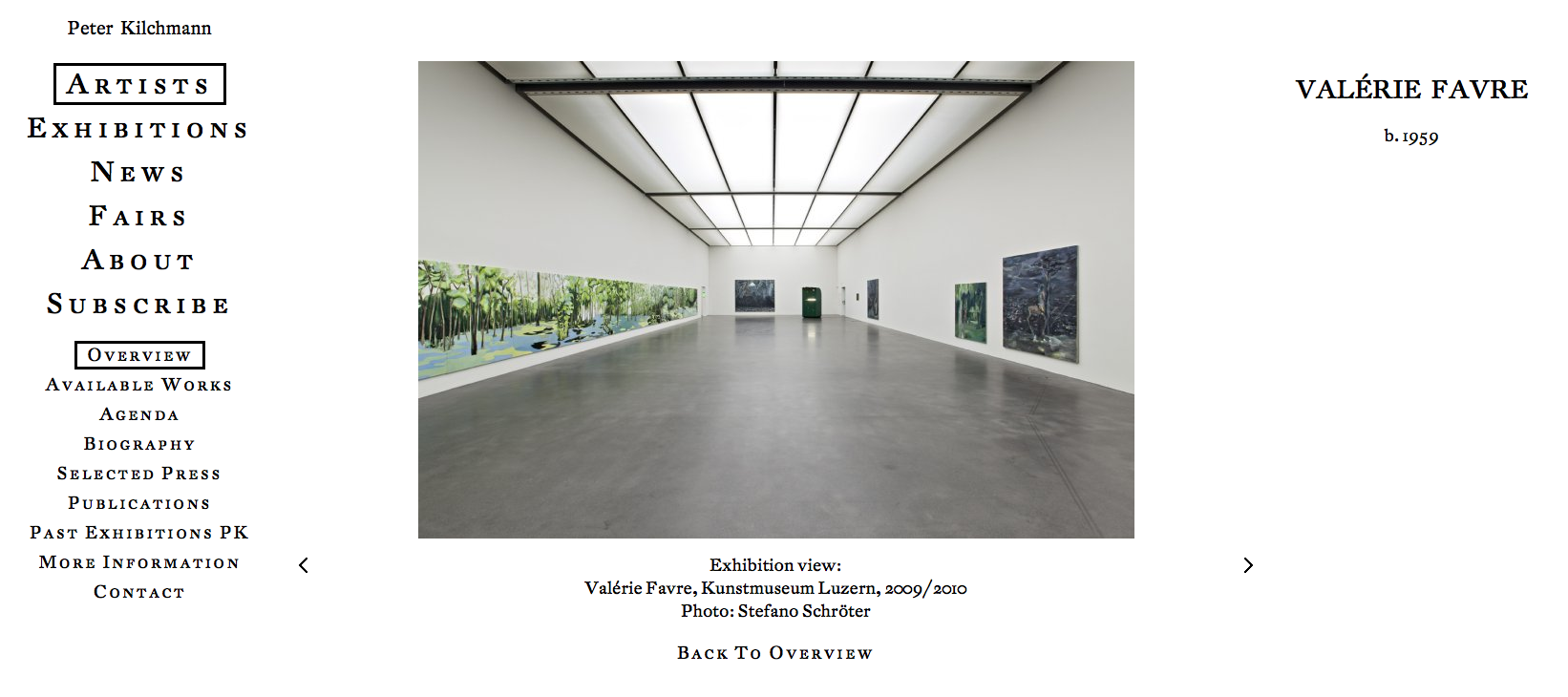 Valérie Favre, Kunstmuseum Luzern, 2009/2010